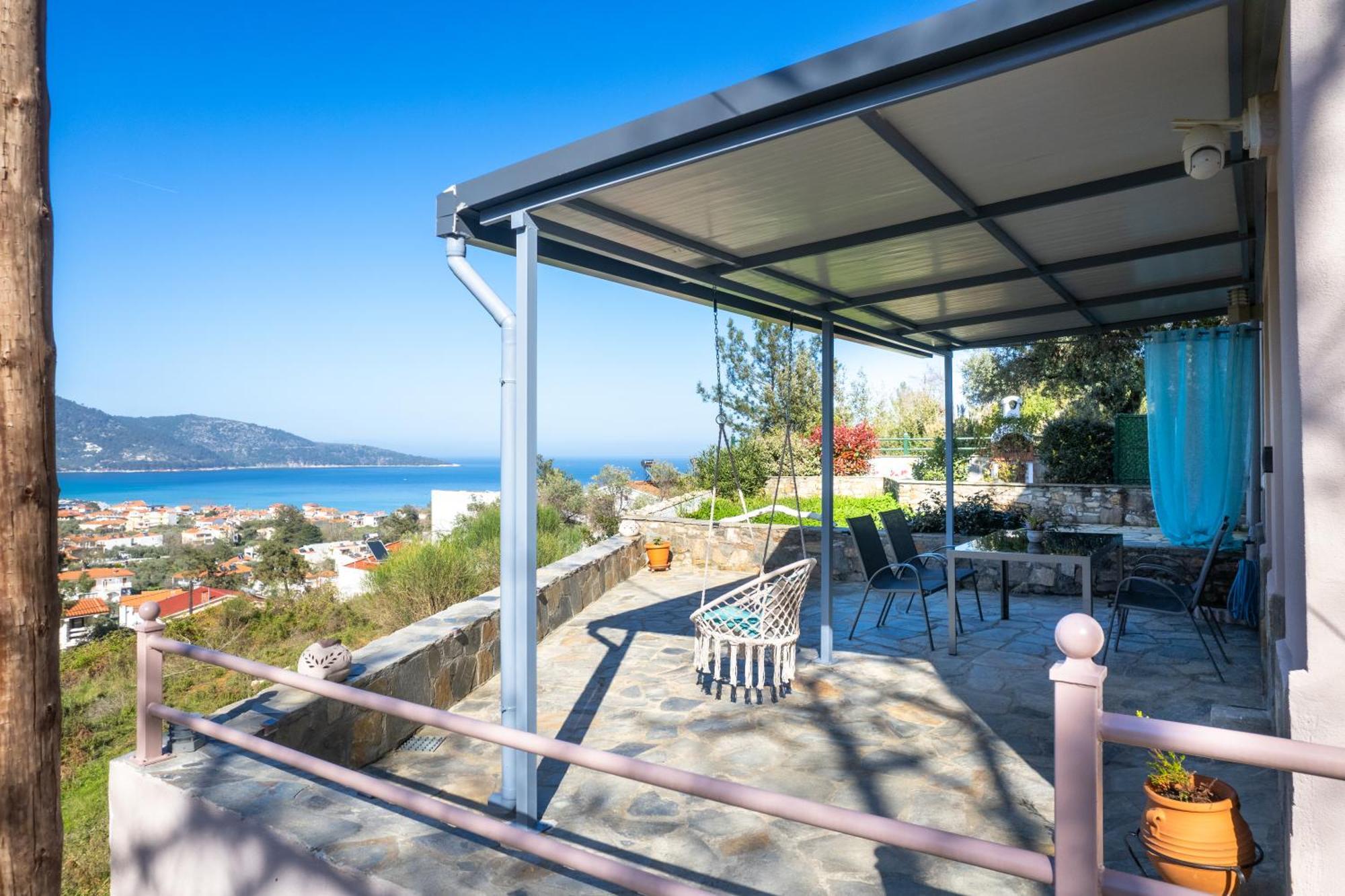 Villa Panorama Skala Potamia  Exteriör bild