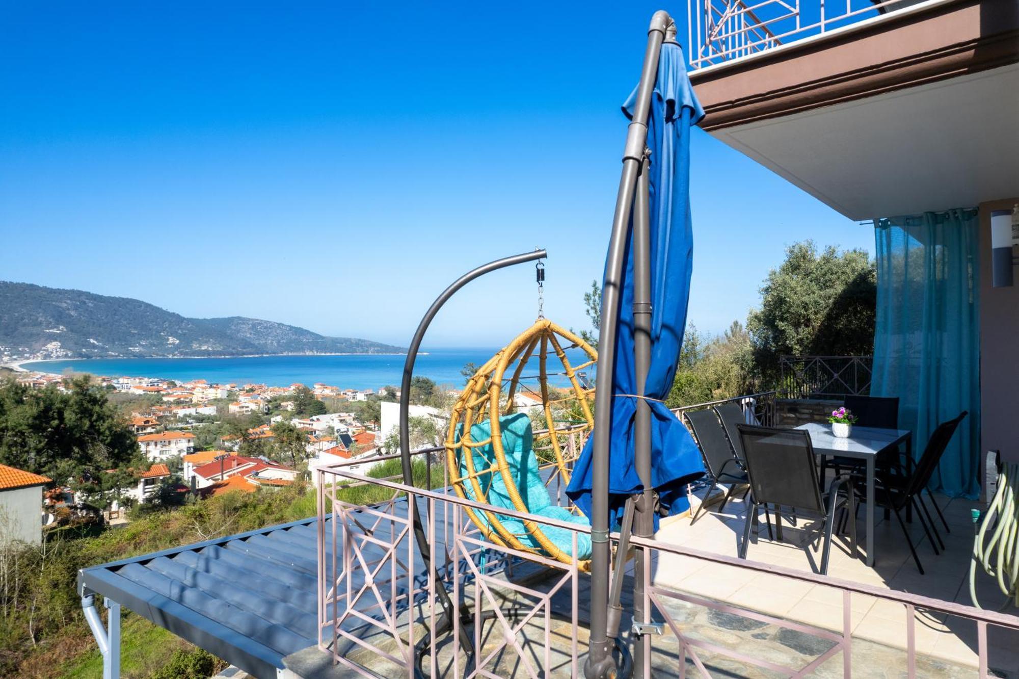 Villa Panorama Skala Potamia  Exteriör bild