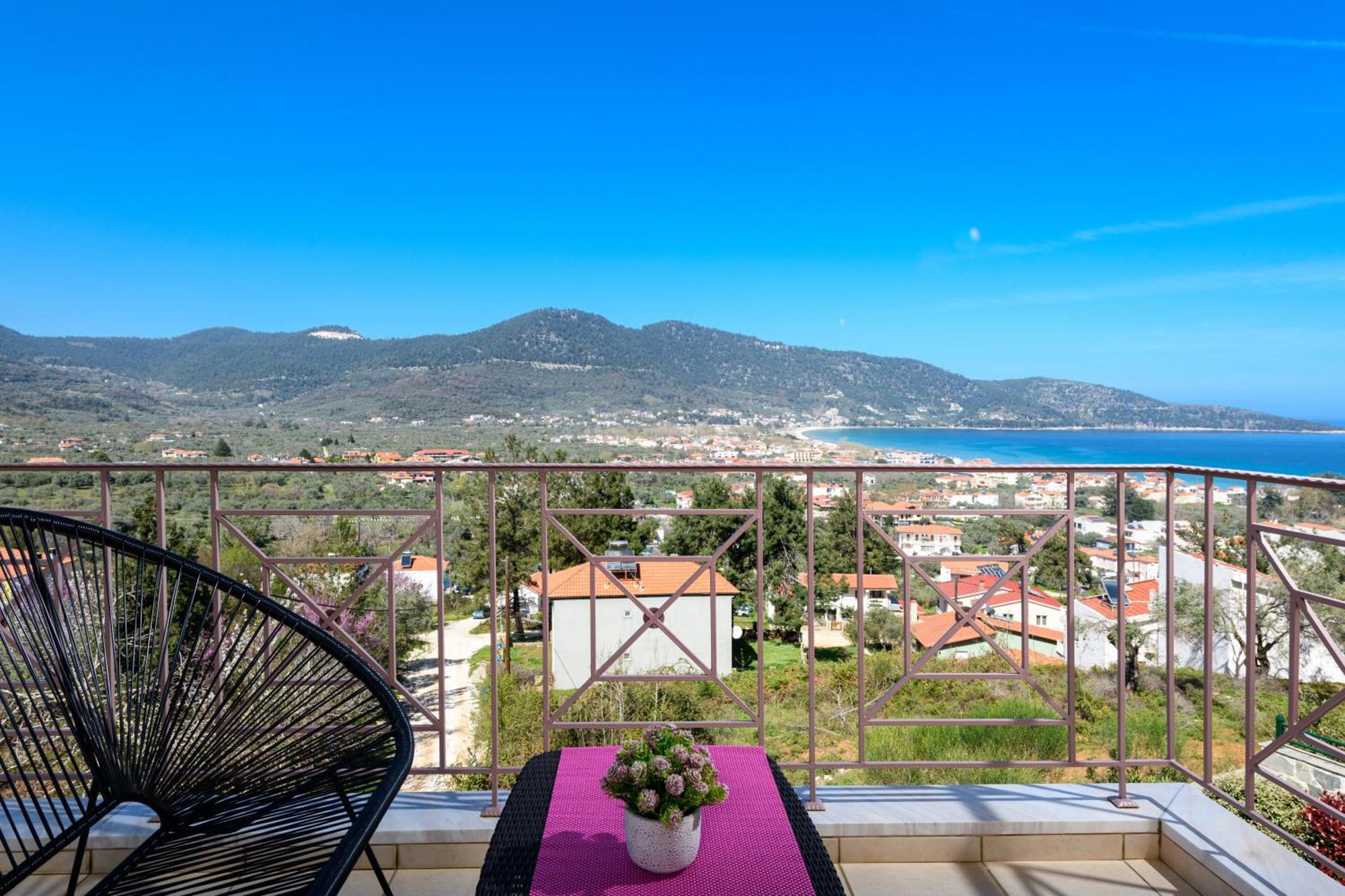 Villa Panorama Skala Potamia  Exteriör bild